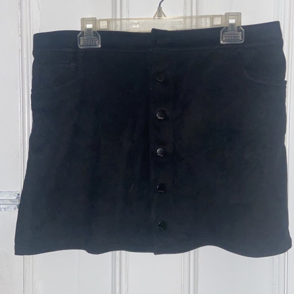 Express Faux Suede A-line Skirt